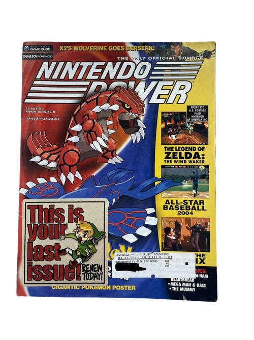 Nintendo Power Volume 167 Pokemon Ruby Sapphire Magazine、mySite、waistdrama