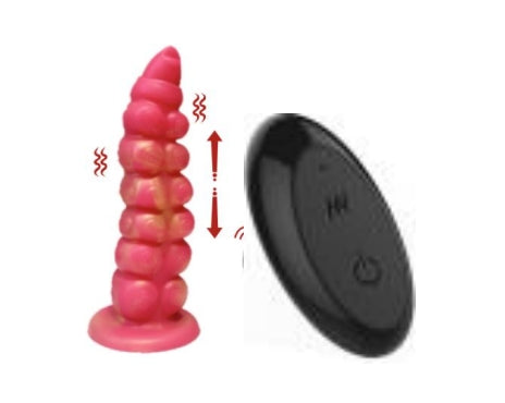 Astropus Tentacle Thrusting 8 | 0.5 Kg Silicone Dildo & Vibrator | Coral Pink | USB、mySite、bottomscart