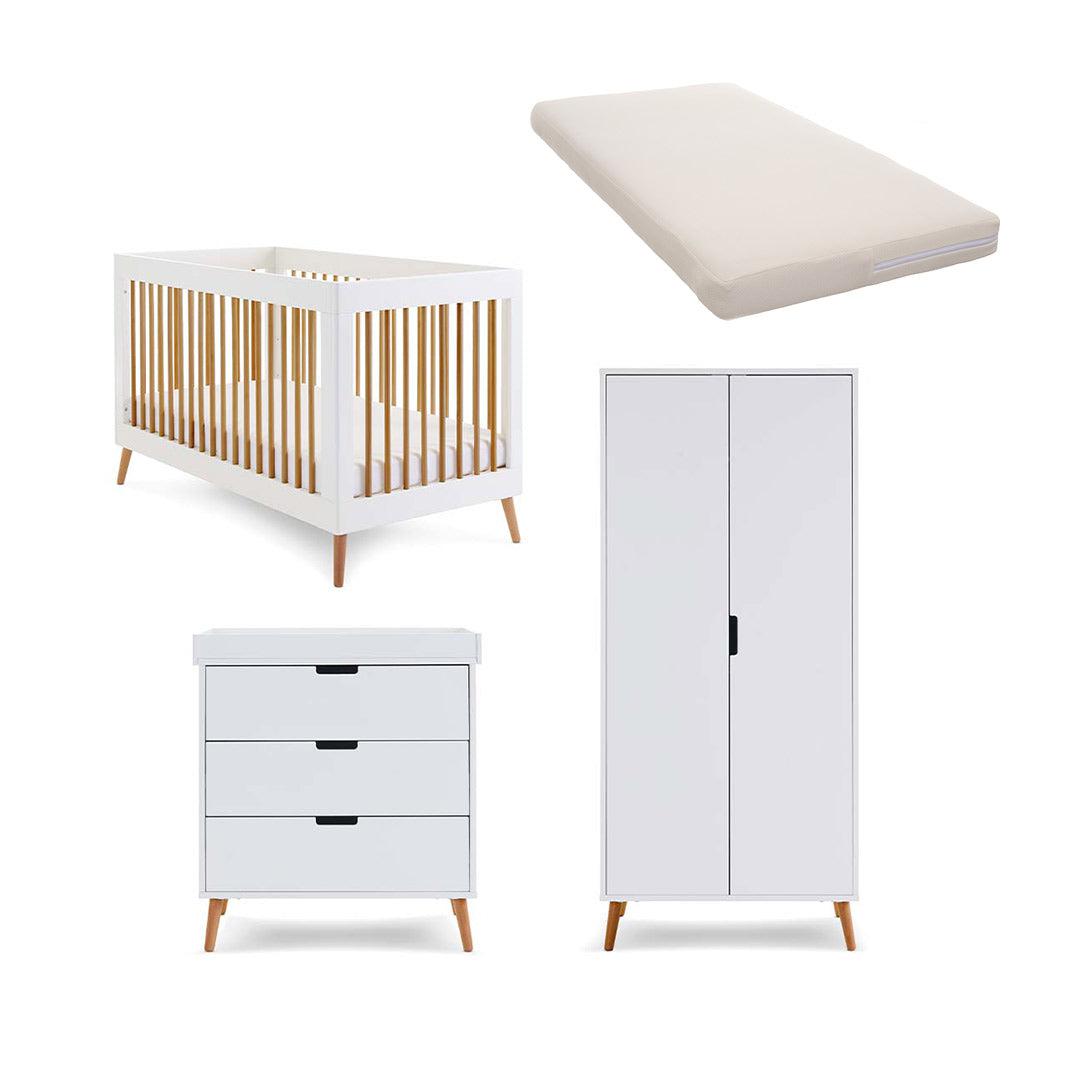  Obaby Maya 3 Piece Room Set - White + Natural、mySite、merchandisen