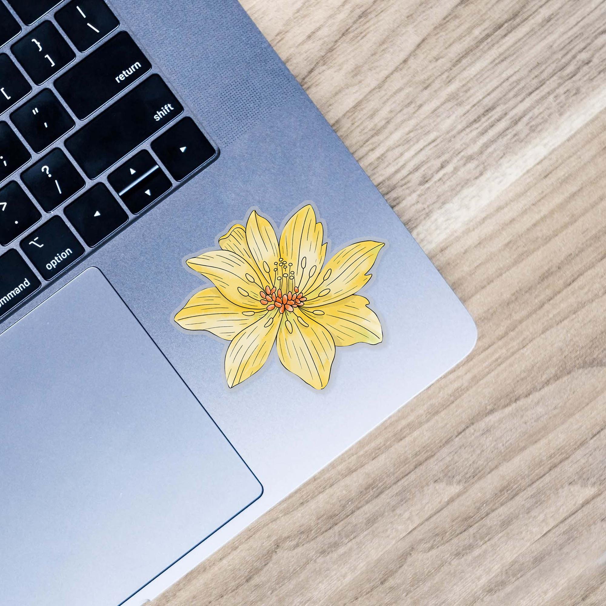  Yellowbird Magnolia - Botanical Clear Sticker、mySite、ghnorth