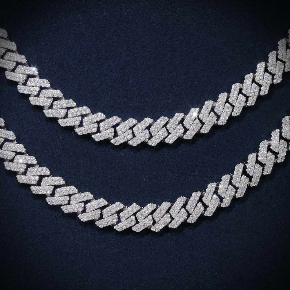 8MM Moissanite Prong Cuban Link Chain 14K Gold、mySite、hinf8tx79