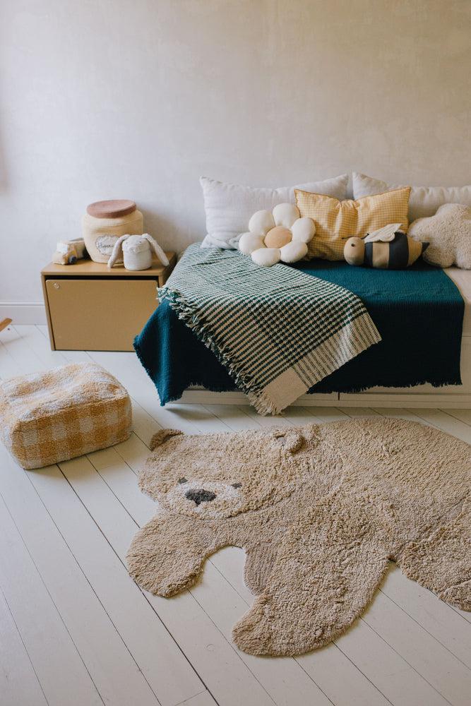 WASHABLE ANIMAL COTTON RUG BEAR、mySite、gigharbornorthrealestate