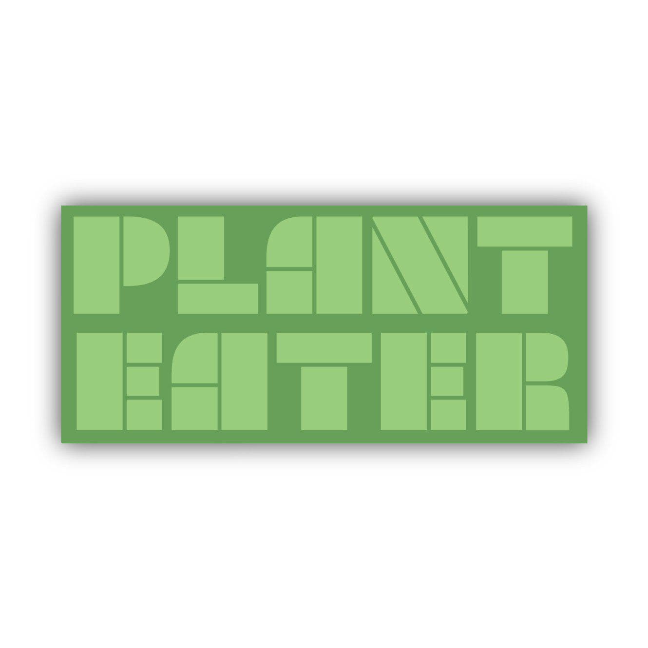  Plant Eater Green Lettering Sticker、mySite、elrpsem3k
