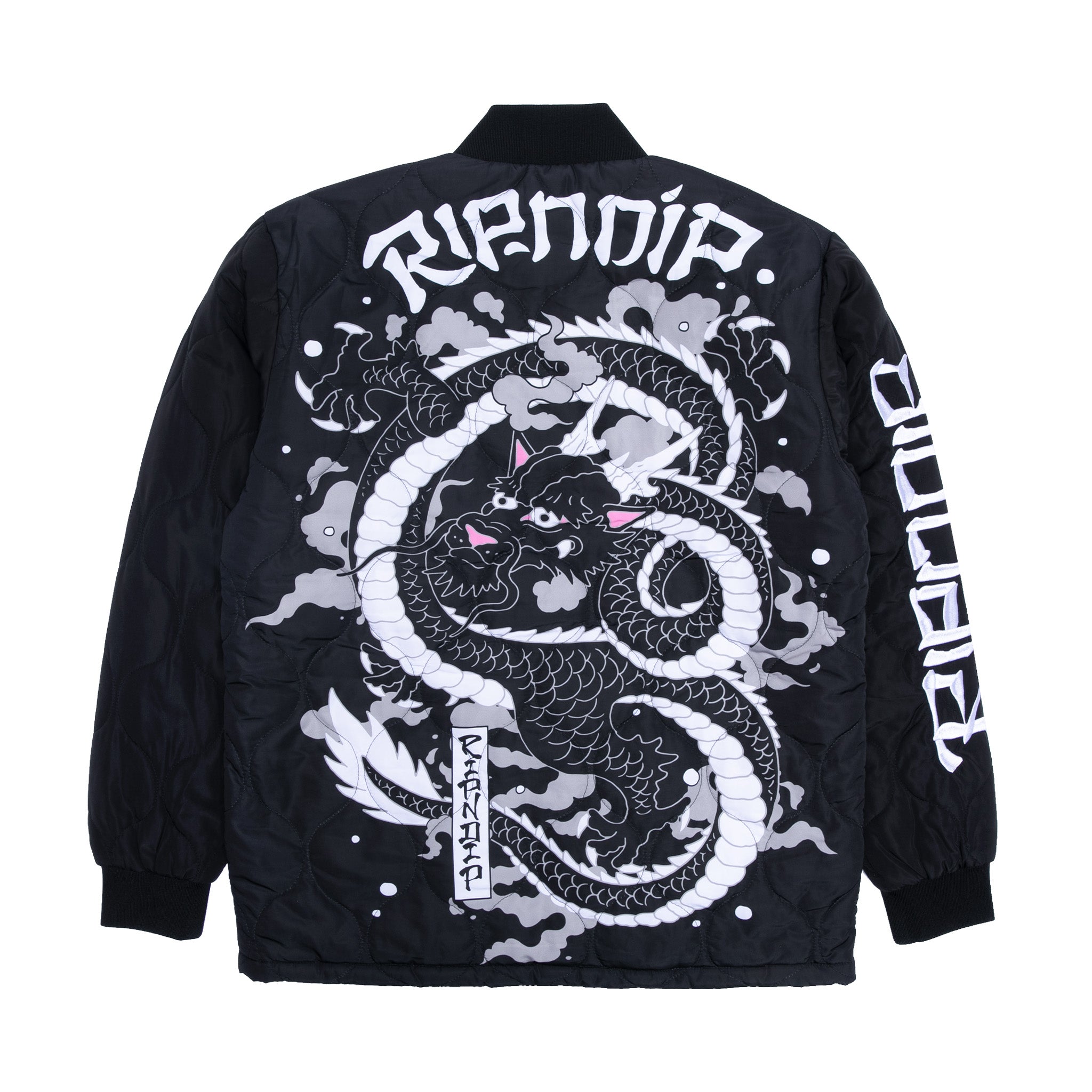  Mystic Jerm Quilted Bomber Jacket (Black)、mySite、merchandisen