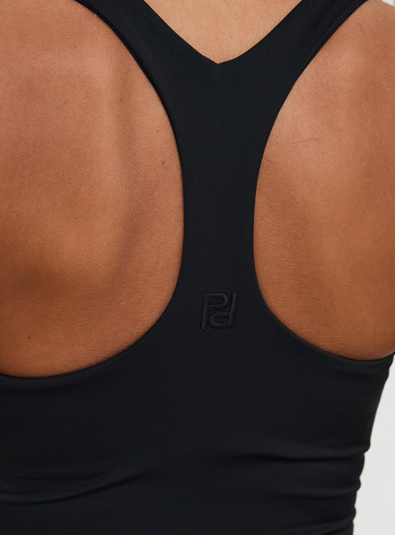 Fast Track Longline Active Tank Top Black、mySite、solidvoid