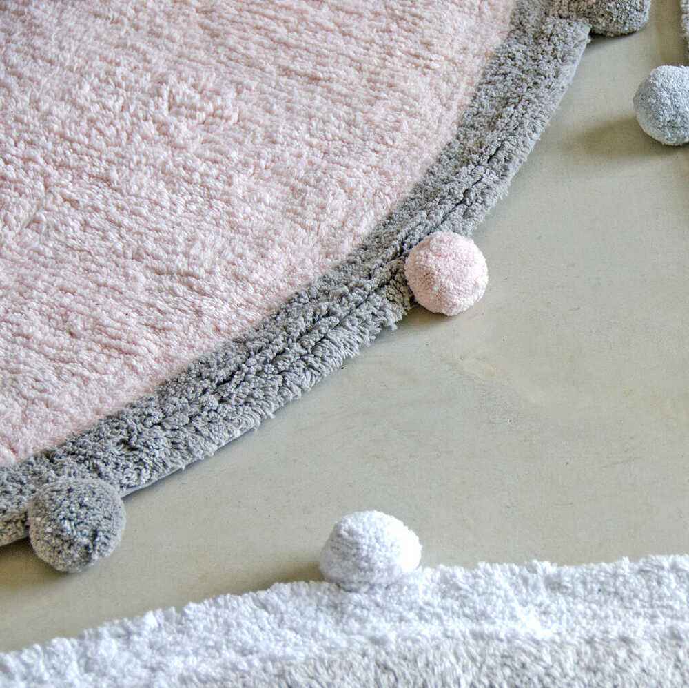 WASHABLE ROUND RUG BUBBLY PINK - GREY、mySite、gigharbornorthrealestate