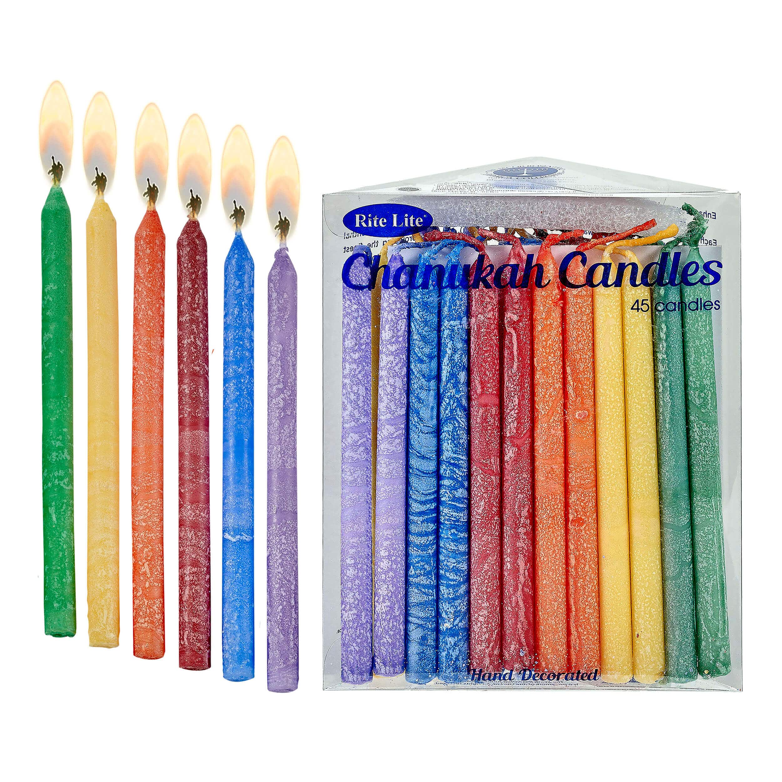 Premium Frosted Multicolor Hanukkah Candles、mySite、topwebapps