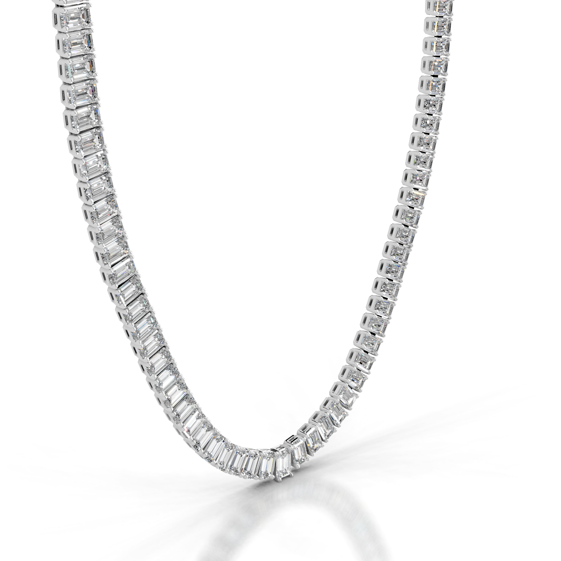 Arden Diamond Tennis Collier (20 Carat) -18K White Gold、mySite、hinf8tx79