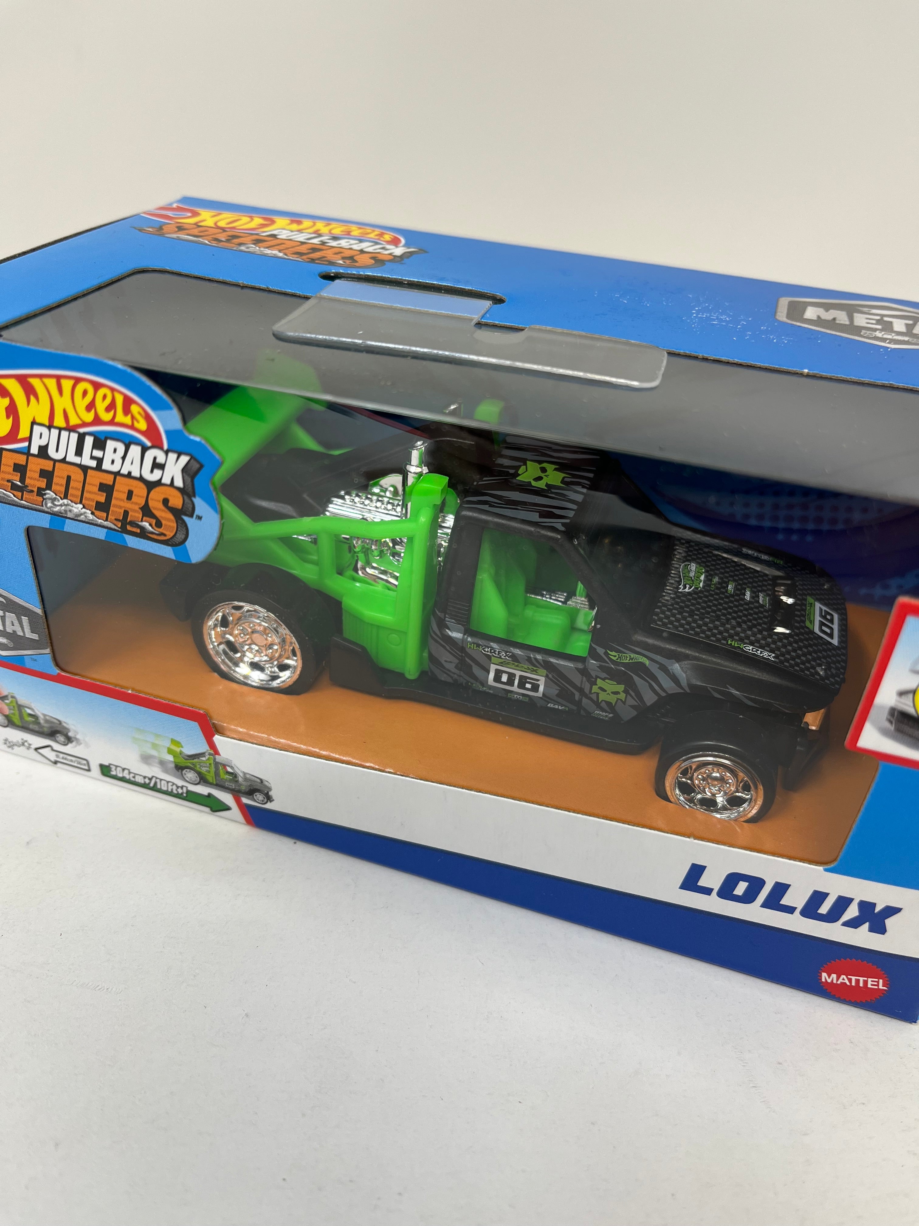 Lolux * Green/Black * 2024 Hot Wheels Pull-Back Speeders 1:43 scale、mySite、hgirdovlk