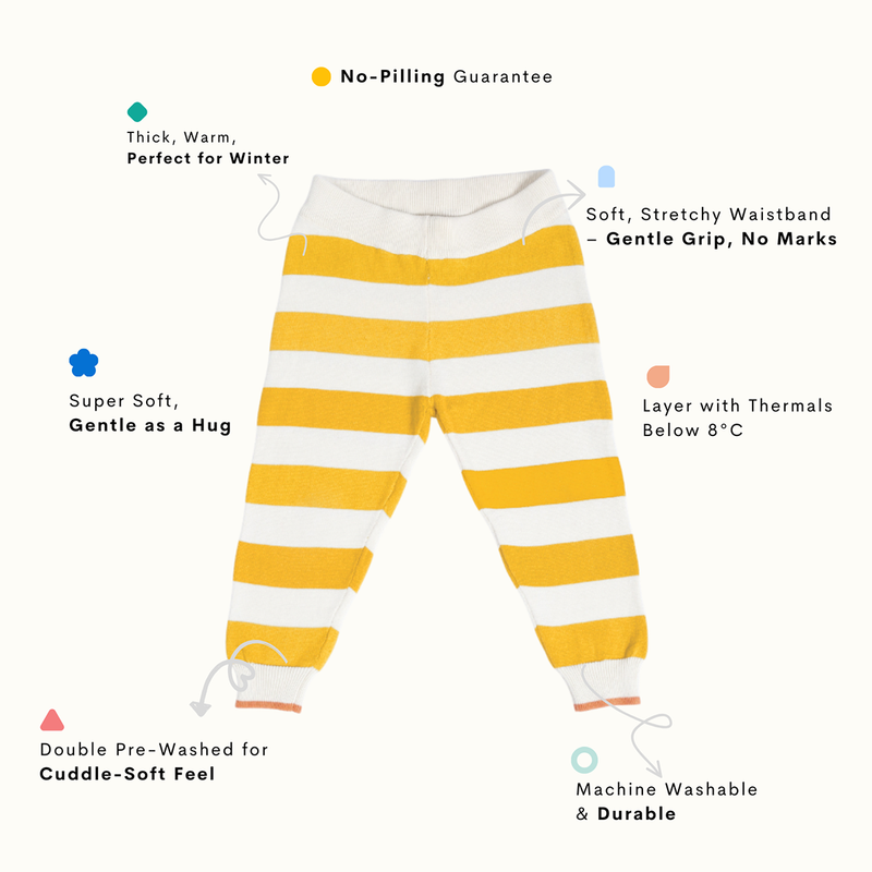 Cotton Sweater & Lower Set | Baby Balloon Printed | White & Yellow | Set of 2、mySite、camillekostekn