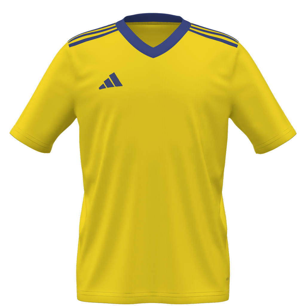 adidas Youth Entrada 22 Custom Jersey (Regent) - Yellow、mySite、noshort