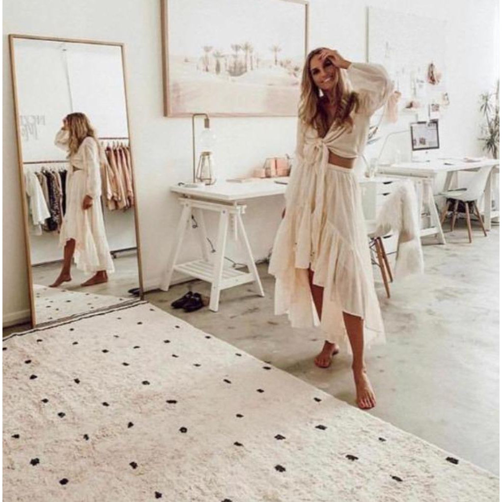 Cotton Berber Going Dotty Black Washable Area Rug、mySite、gigharbornorthrealestate