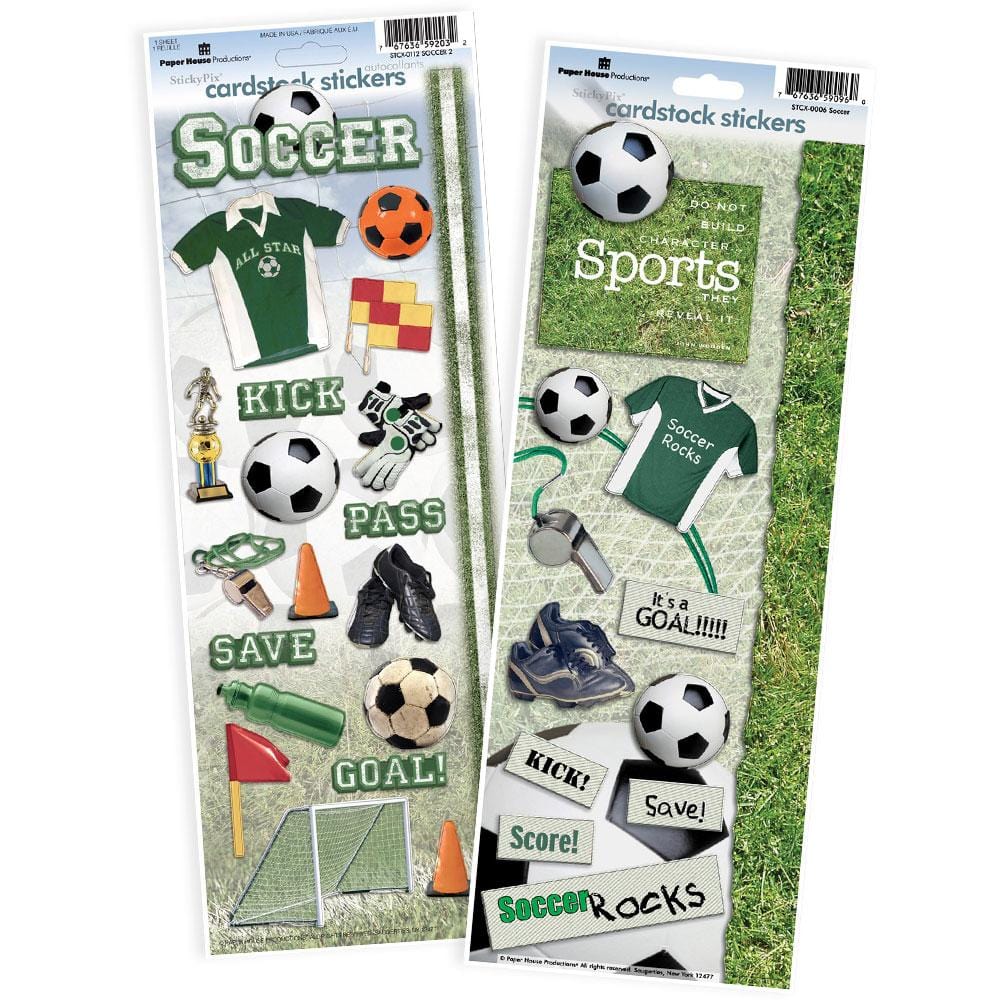  Scrapbook Stickers - Soccer Value Pack、mySite、ghnorth