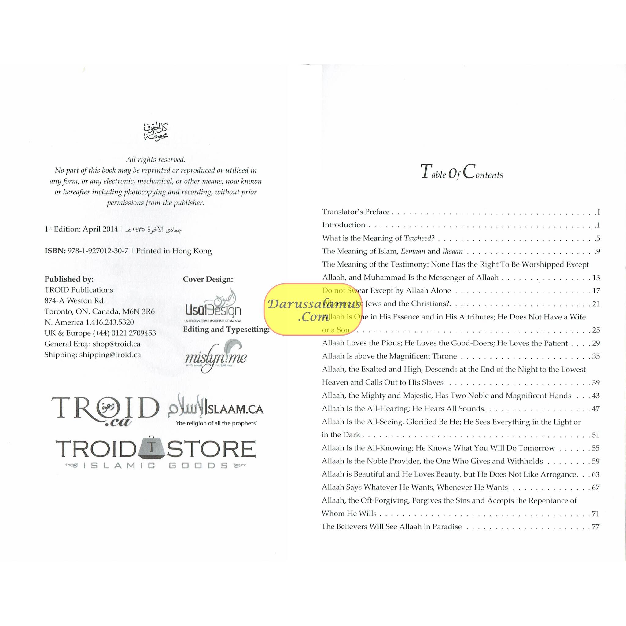 The Islamic Creed For Children By Shaykh Khaalid Uthmaan、mySite、topwebapps