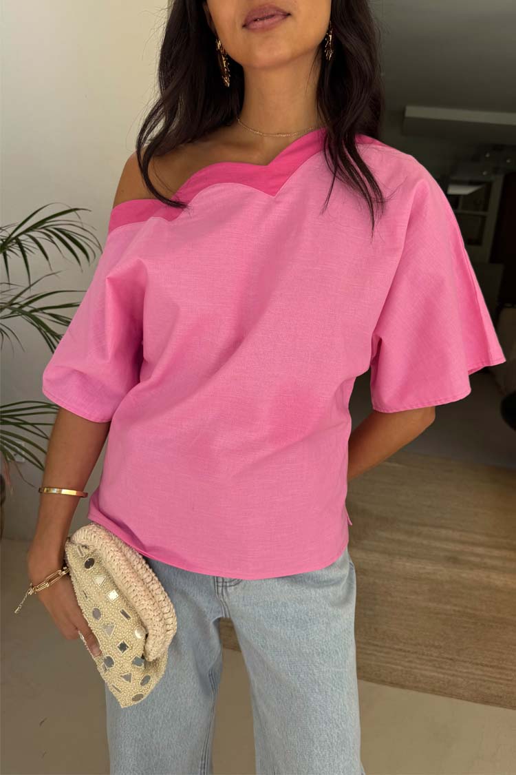 Pink Scallop Tilly Top、mySite、solidvoid