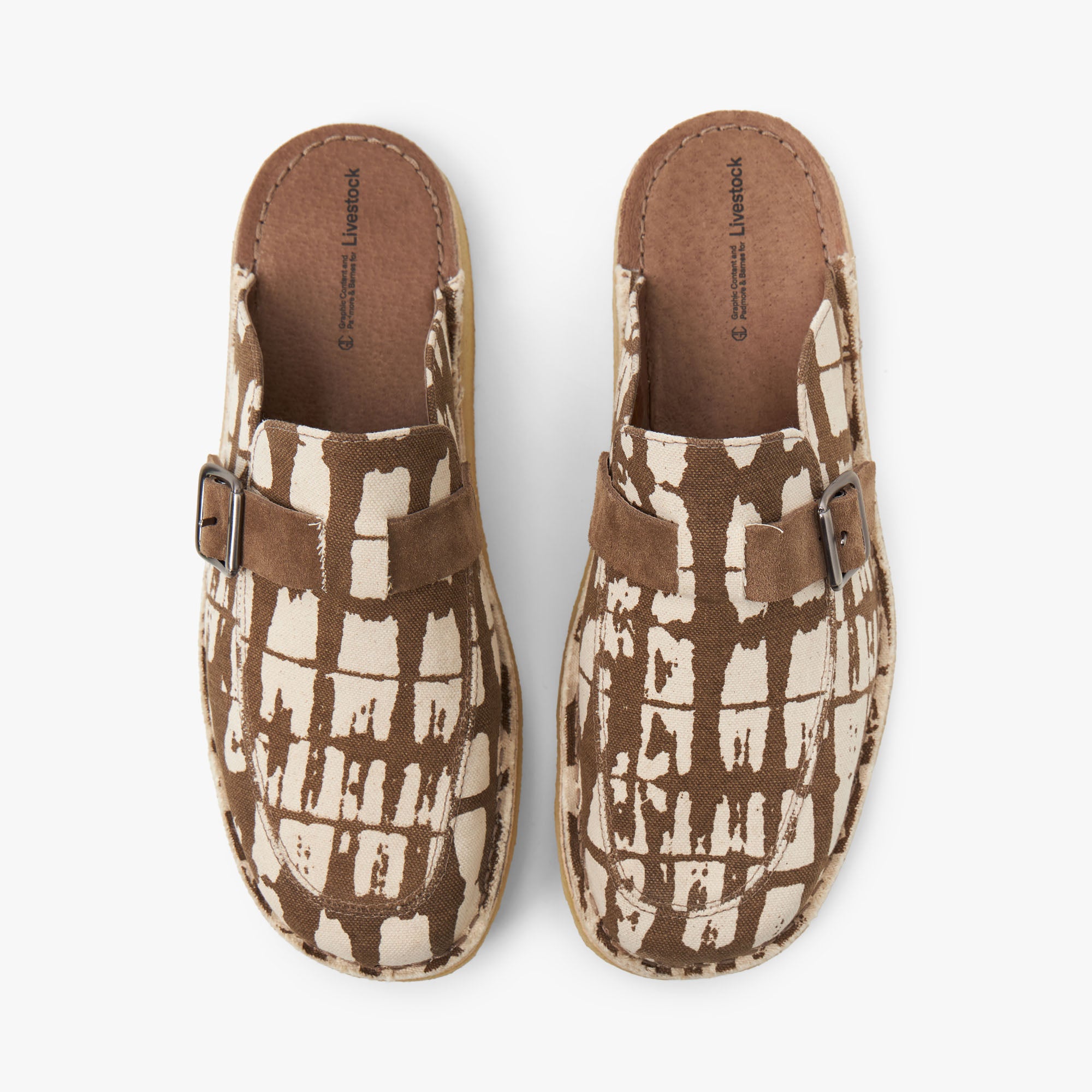  Livestock x Padmore & Barnes Side Seam Mule / Brown、mySite、merchandisen