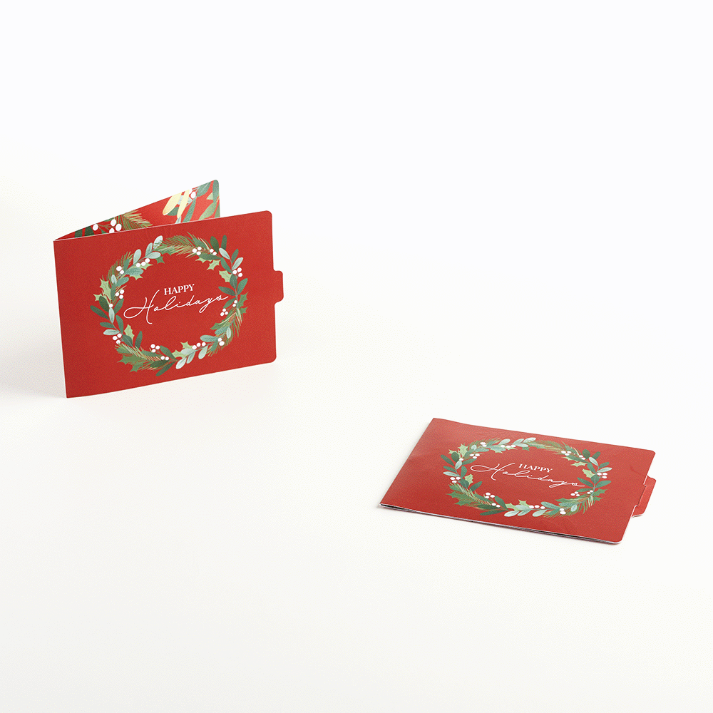 Happy Holidays Gift Card Holders 6-Pack、mySite、solidvoid