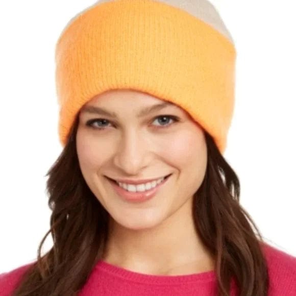 Steve Madden Camel Neon Orange Beanie、mySite、g9winljtr