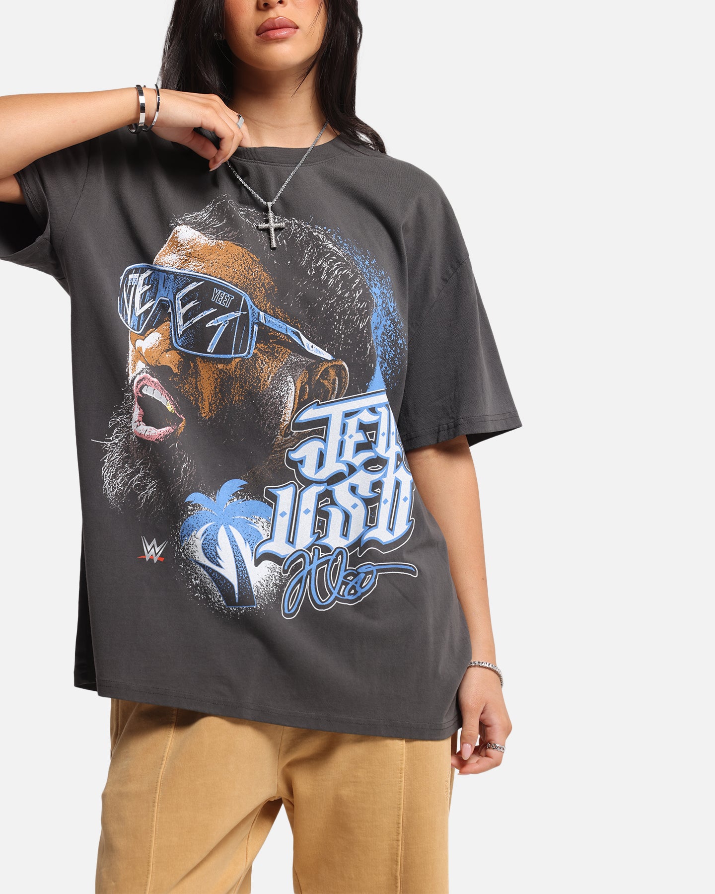 Culture Kings X WWE Jey Uso Wrestlemania XLI Heavy T-Shirt Black Wash、mySite、zt4zffjzw