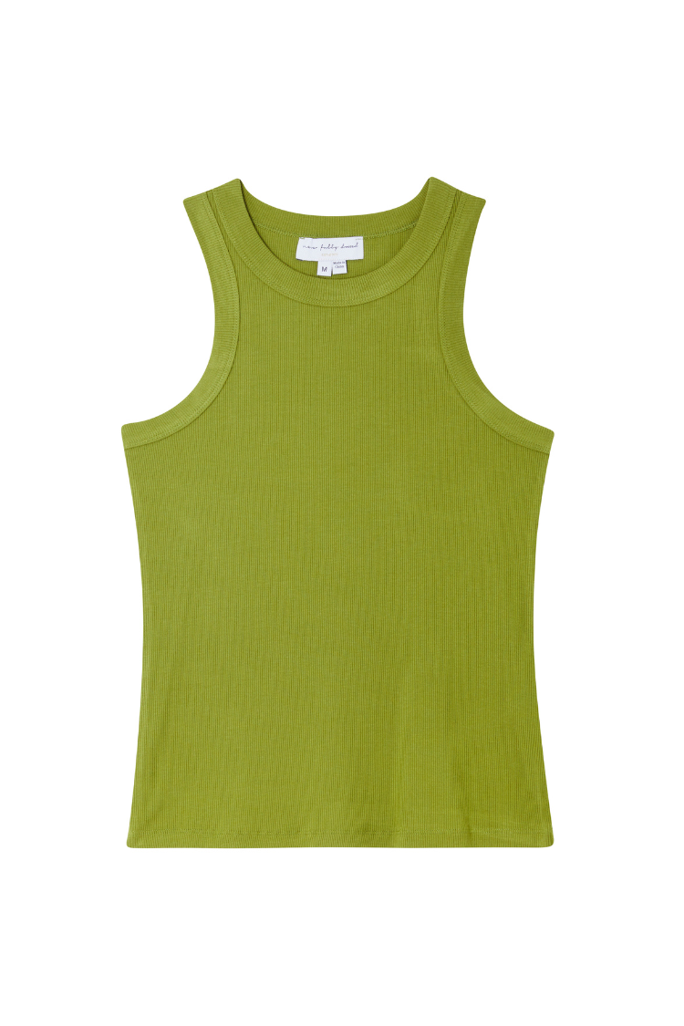 Olive Rib Tank Top、mySite、solidvoid
