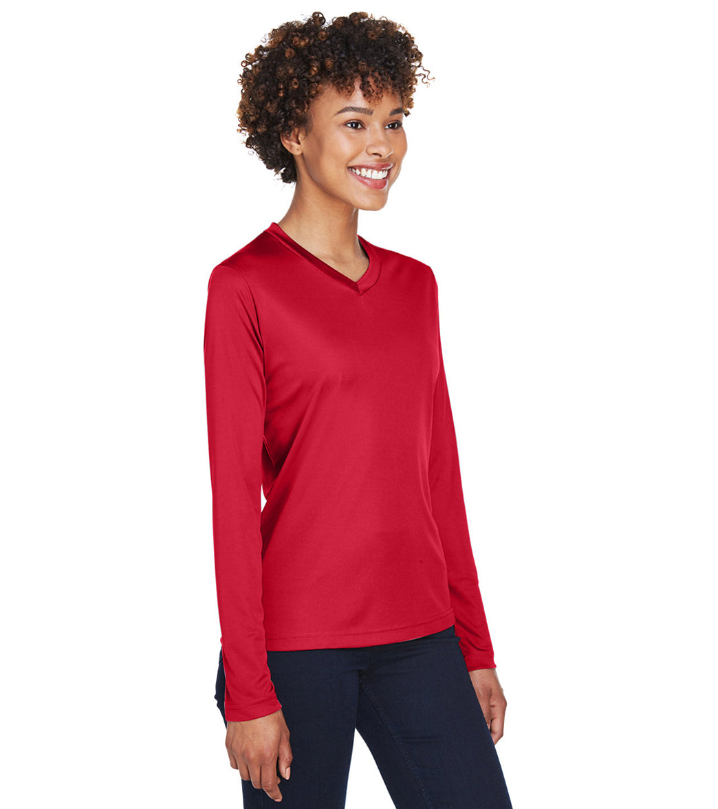 Team 365 Women's Zone Performance Long Sleeve T-Shirt、mySite、noshort