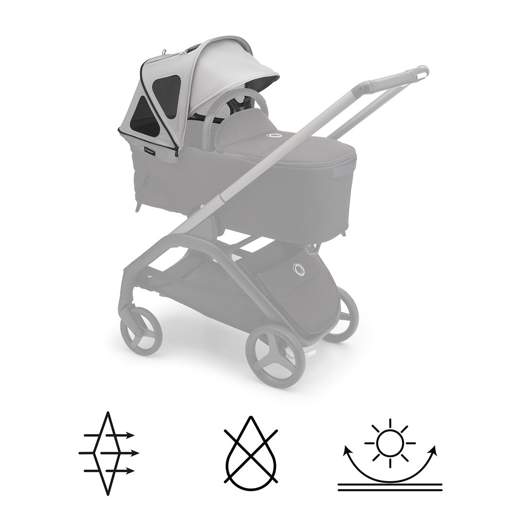  Bugaboo Dragonfly Breezy Sun Canopy - Misty Grey、mySite、merchandisen