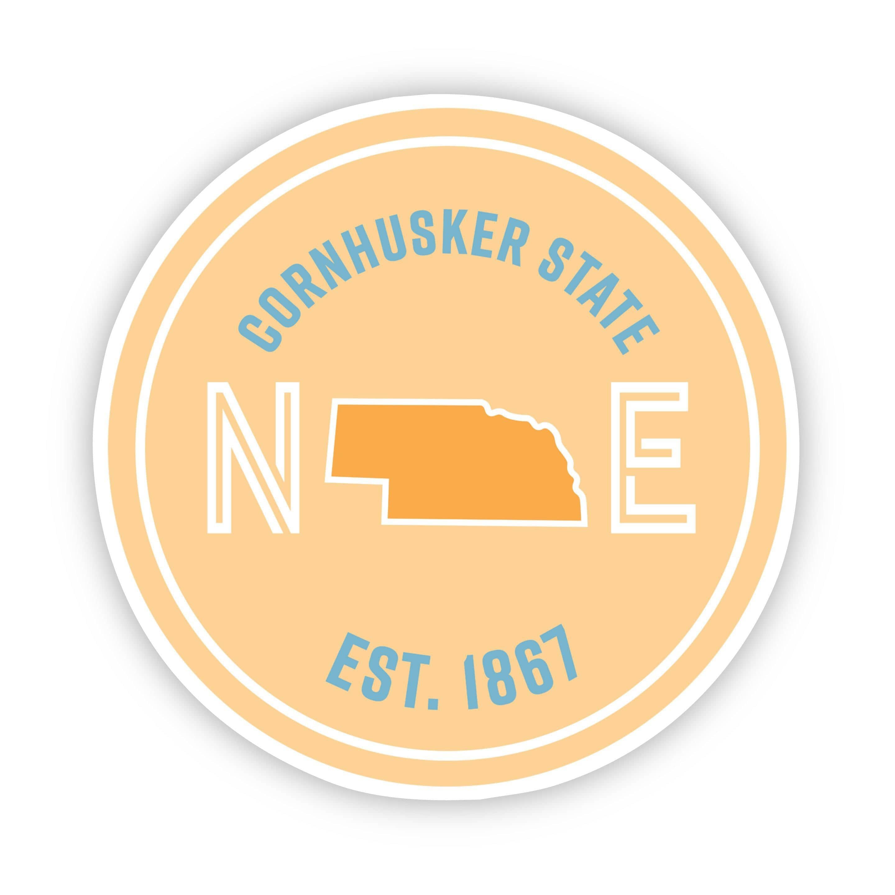  Cornhusker State Nebraska Sticker、mySite、elrpsem3k