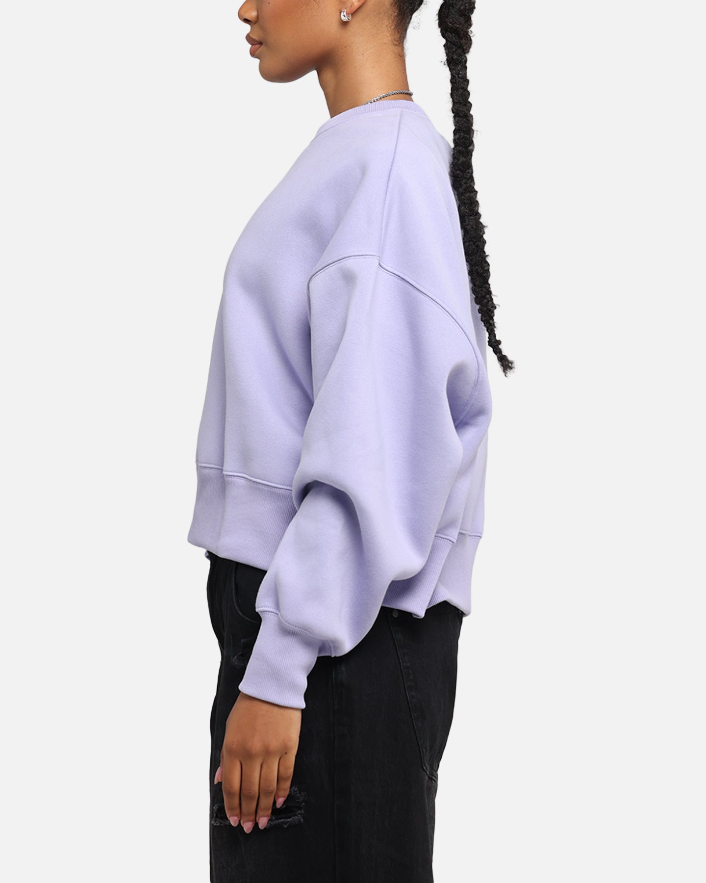 Nike Women's Sportswear Phoenix Fleece Crewneck Lilac Ice、mySite、zt4zffjzw