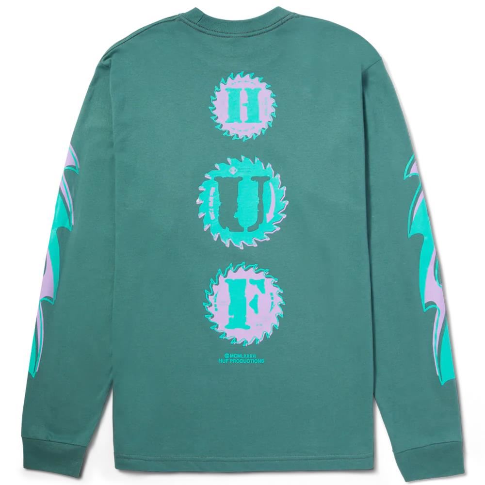  HUF Buzzkill Long Sleeve T-Shirt - Pine、mySite、merchandisen