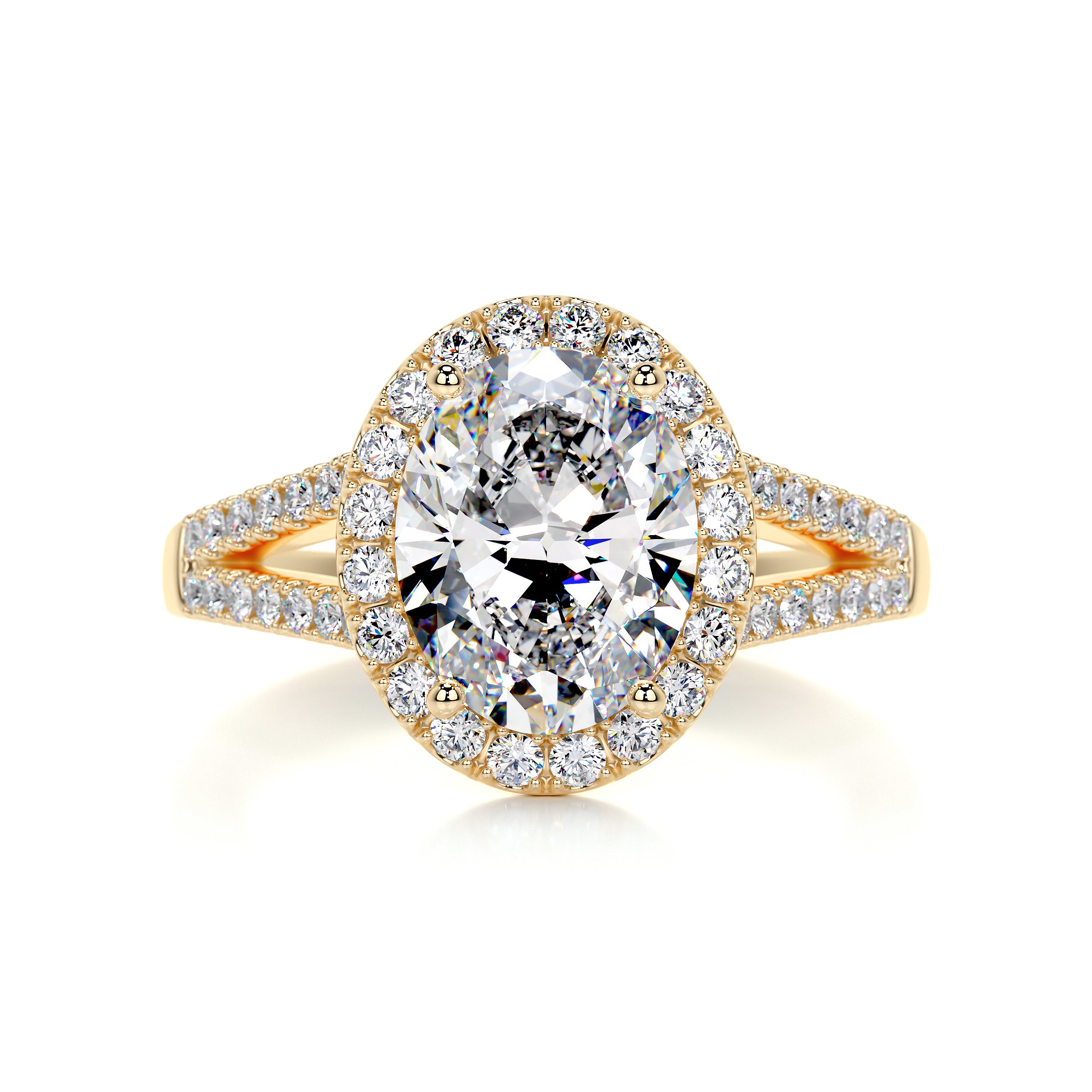 Blakely Moissanite & Diamond Ring -18K Yellow Gold、mySite、hinf8tx79
