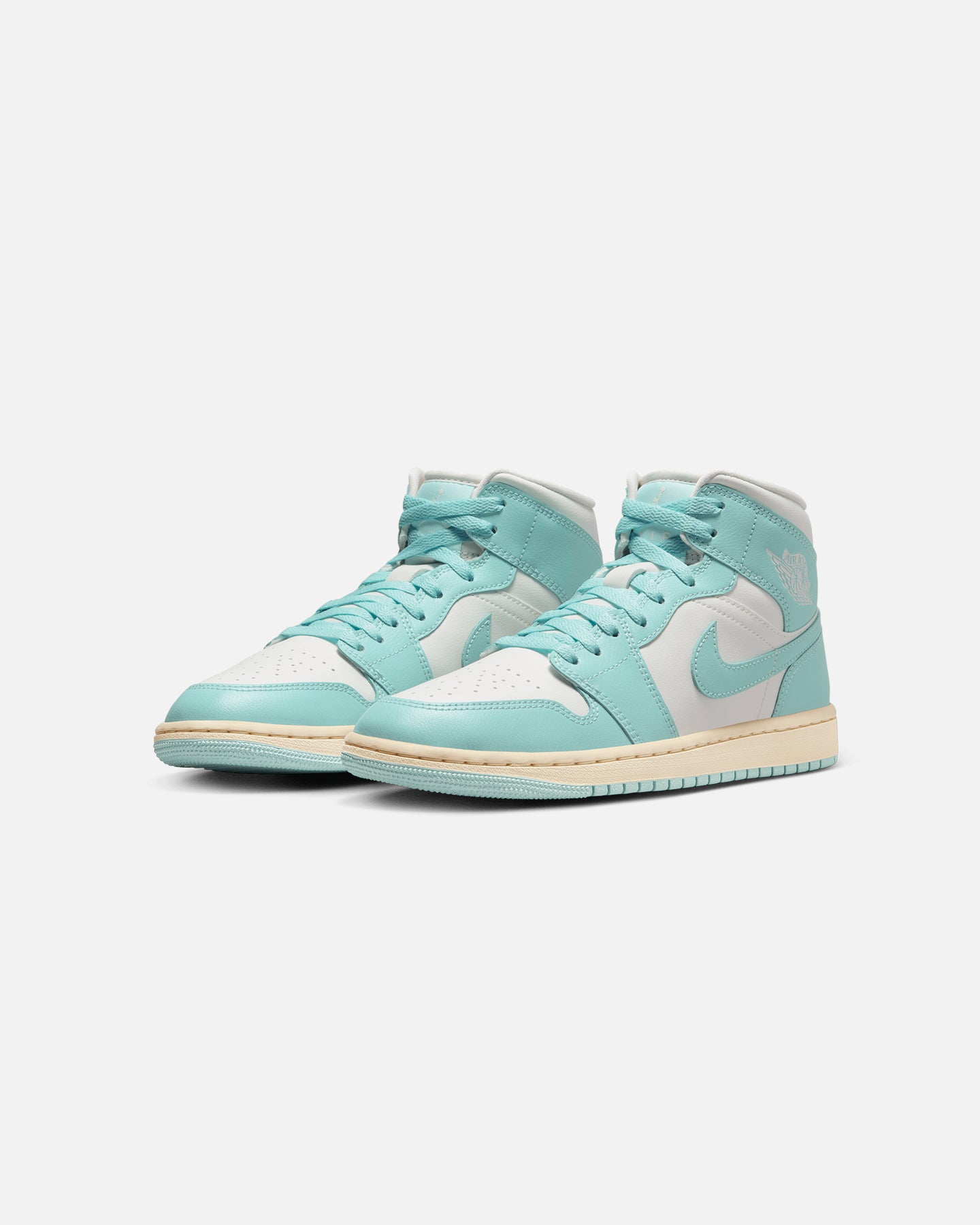 Jordan Women's Air Jordan 1 Mid Light Dew Sail/Light Dew Muslin、mySite、zt4zffjzw