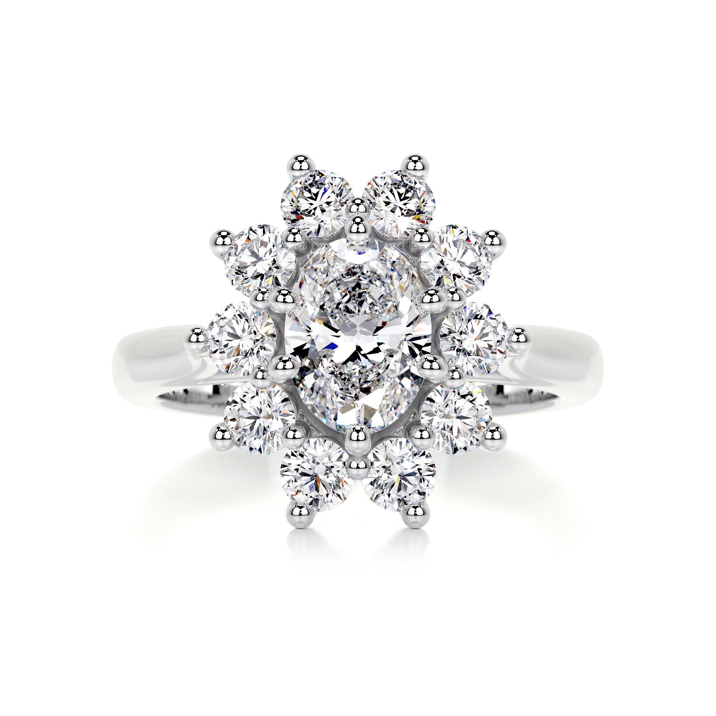La Fleur Diamond Engagement Ring -Platinum、mySite、hinf8tx79