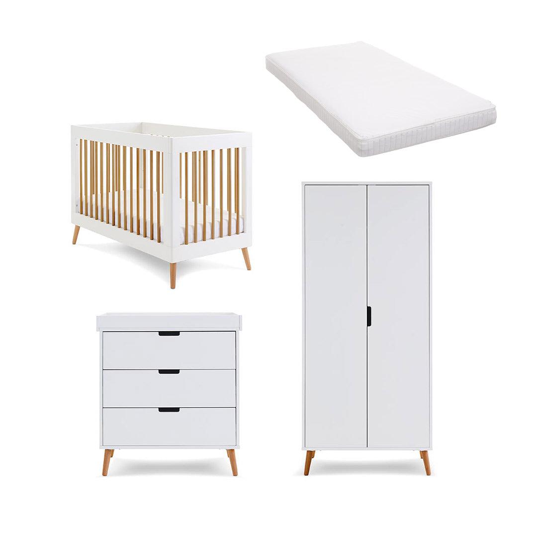  Obaby Maya Mini 3 Piece Room Set - White + Natural、mySite、merchandisen