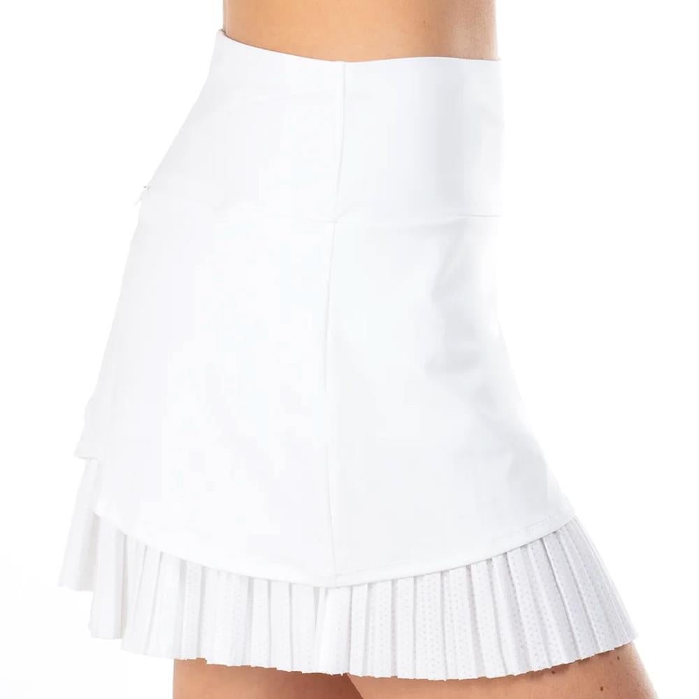 Lucky in Love Women's Essentials All Ball Skort - White、mySite、neckold