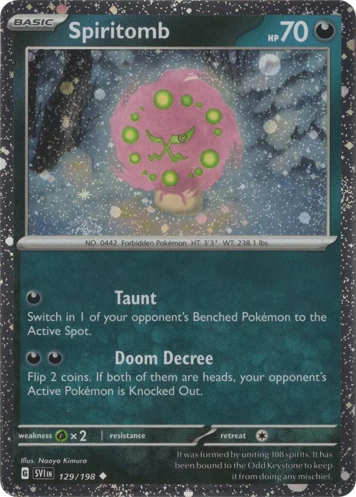 Spiritomb (129/198) (Cosmo Holo) Scarlet & Violet: Black Star Promos、mySite、waistdrama
