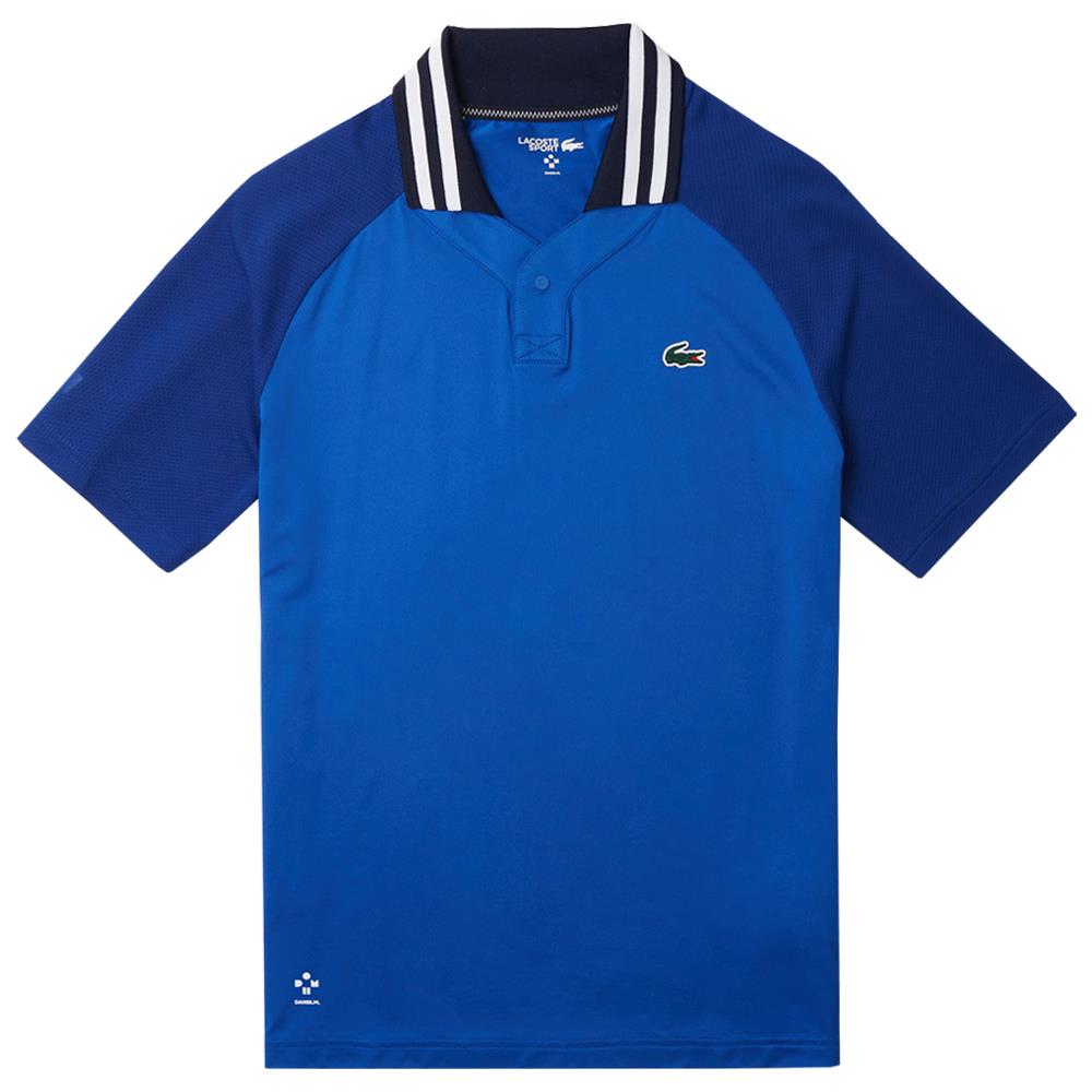 Lacoste Men's Medvedev Ultra-Dry Polo - Blue、mySite、neckold