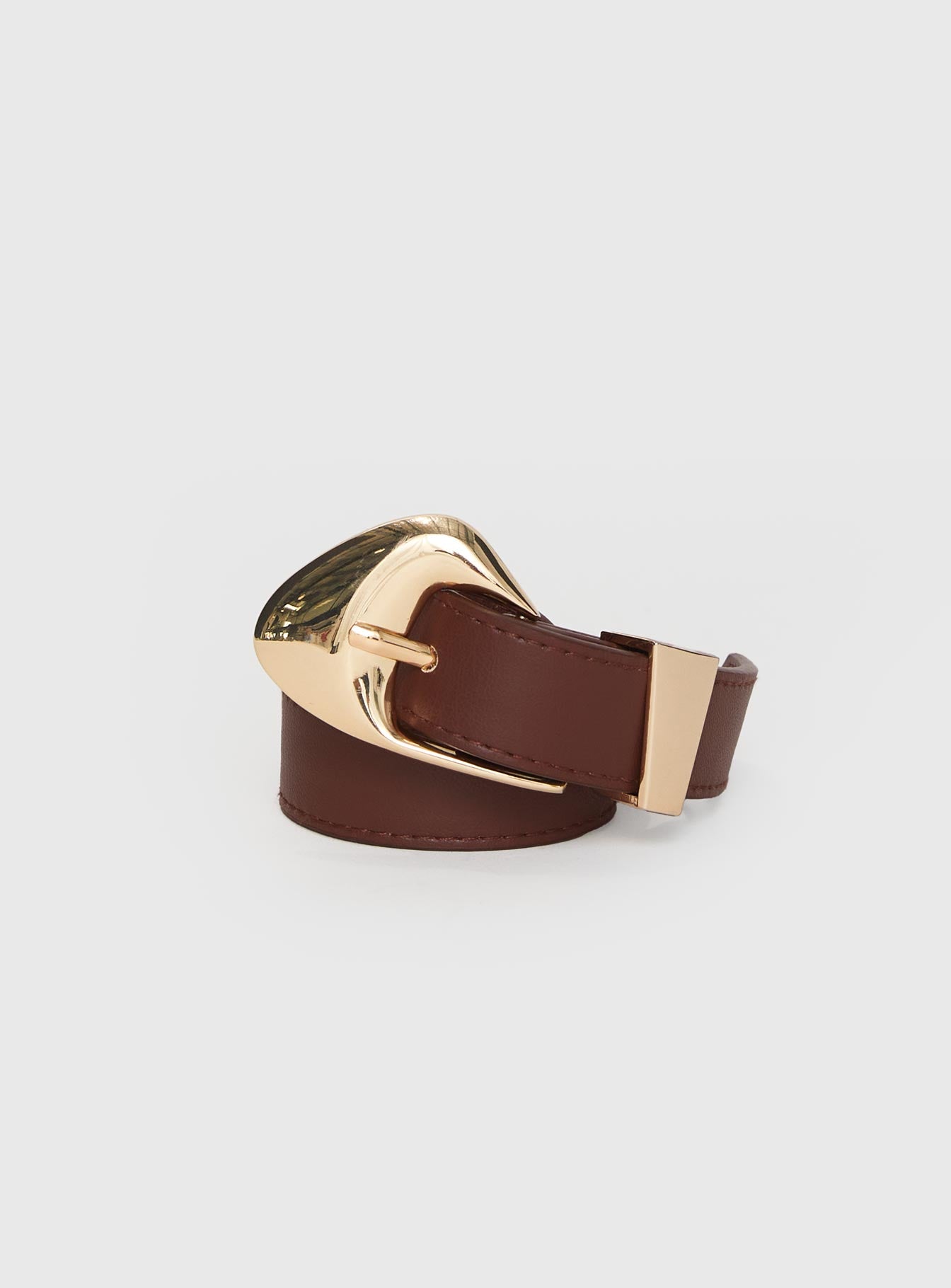 You're Strong Belt Dark Brown / Gold、mySite、solidvoid