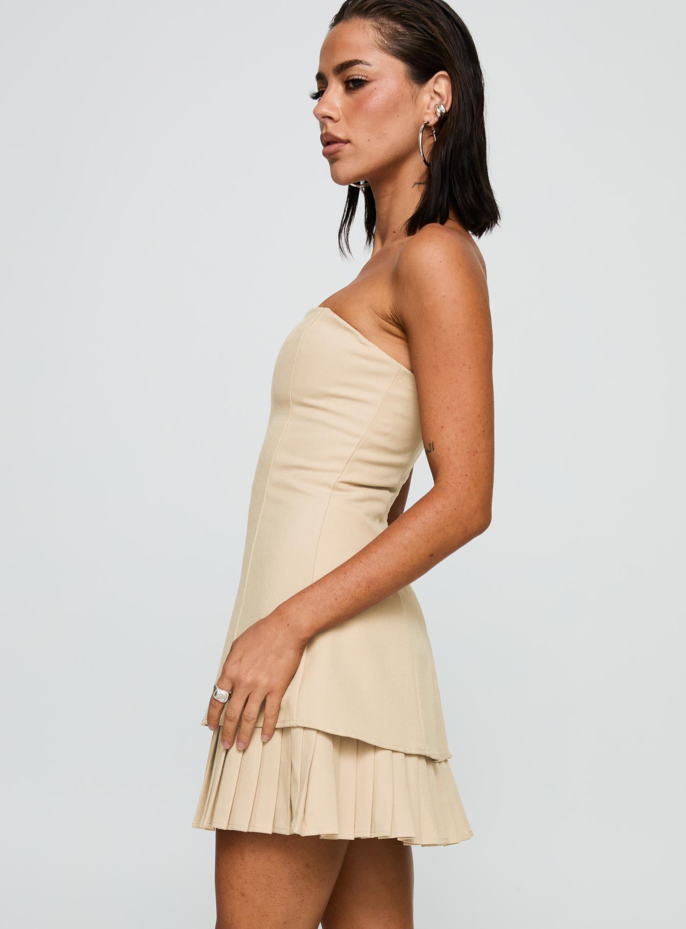 Believe My Mind Playsuit Beige、mySite、solidvoid