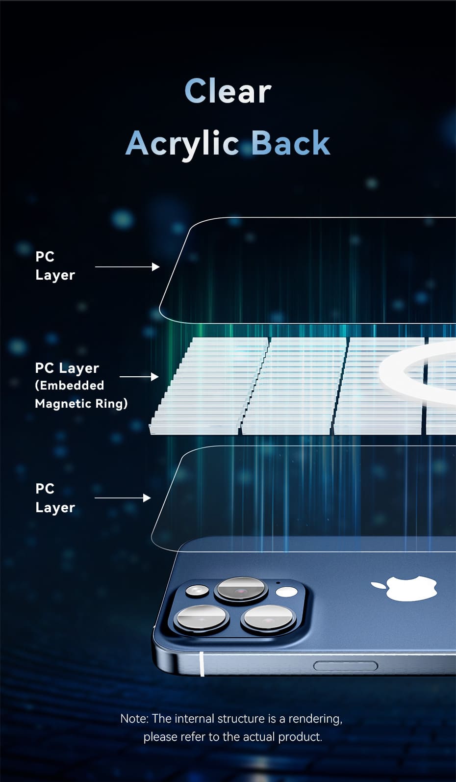 Concise Impact Case for iPhone 13 with MagSafe Transparent