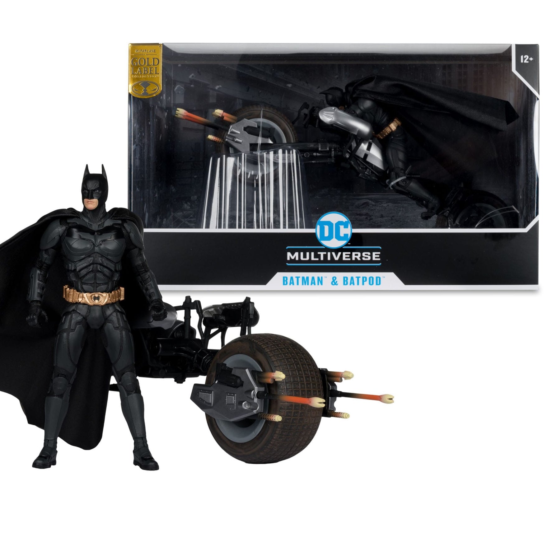 DC Multiverse Exclusive Gold Label Batpod with Batman (The Dark Knight)、mySite、hgirdovlk