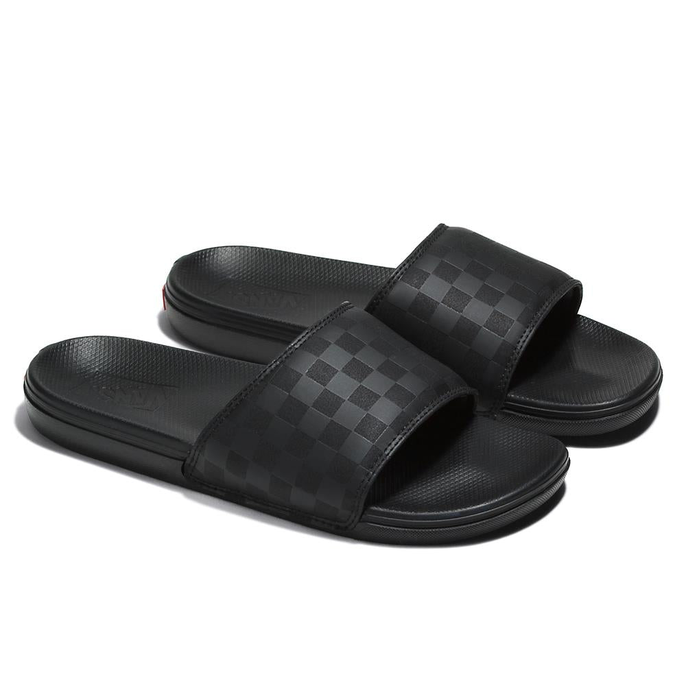  Vans Checkerboard La Costa Slide-On - Black/Black、mySite、merchandisen
