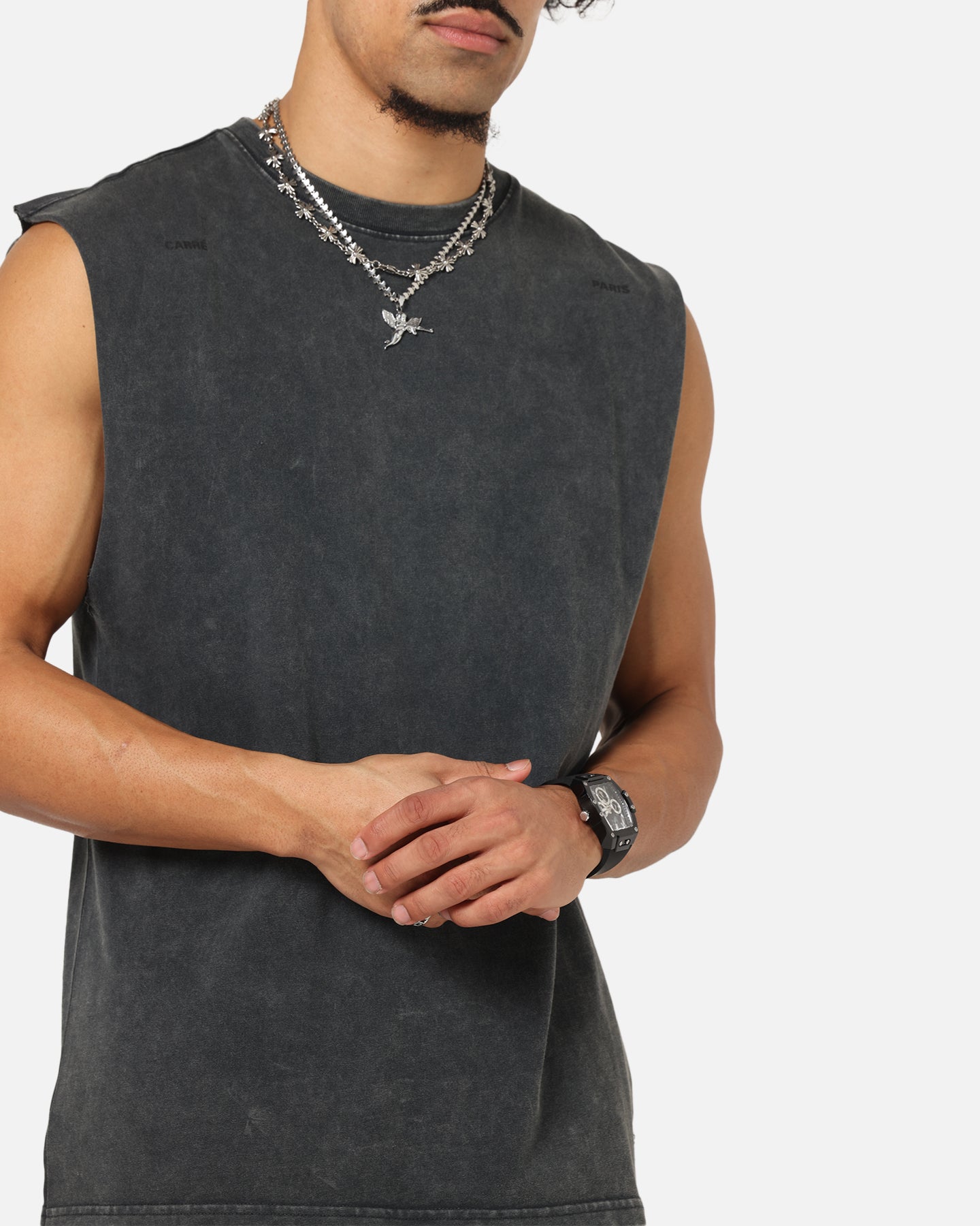 Carre Experience Muscle T-Shirt Washed Black、mySite、zt4zffjzw