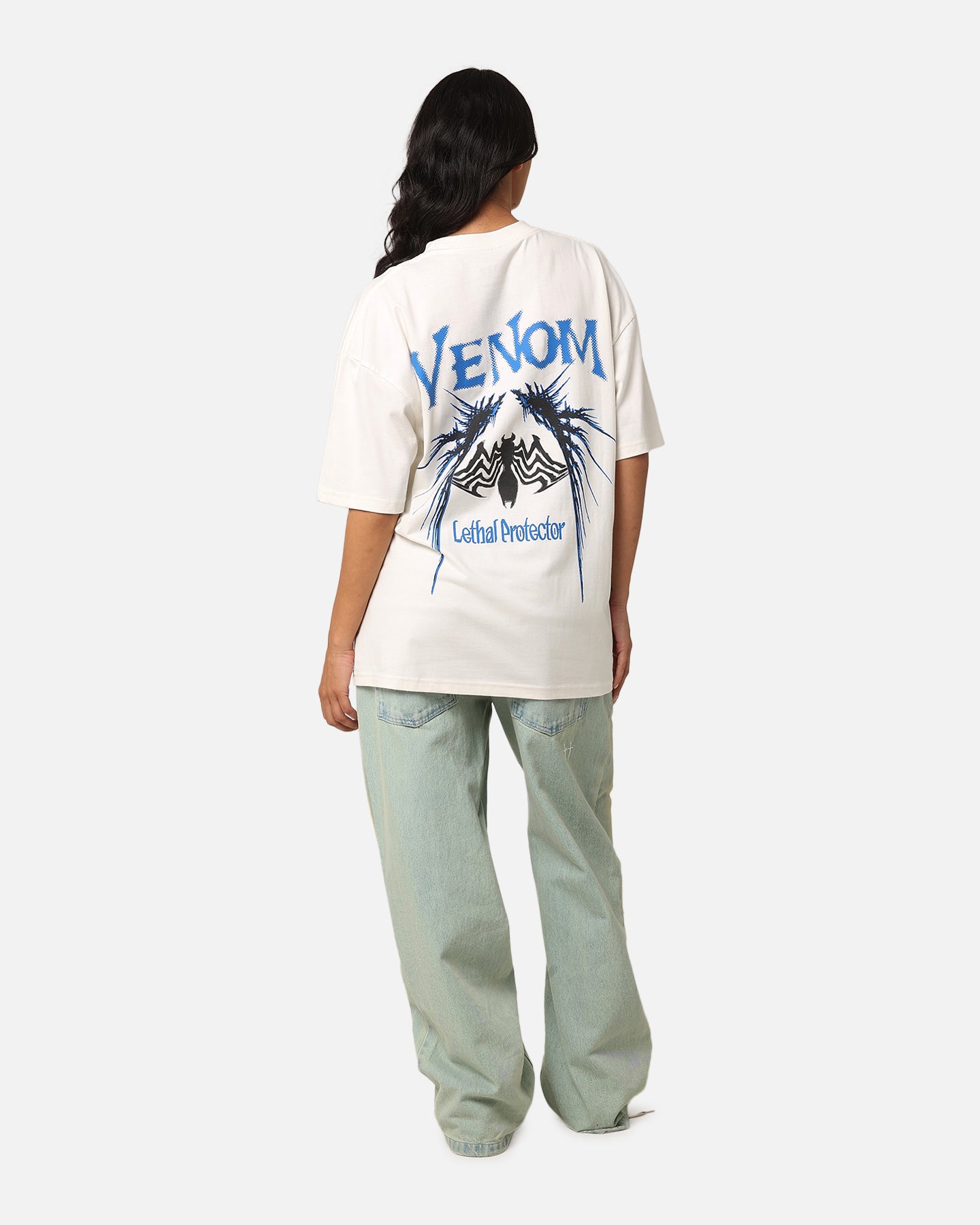 Goat Crew Marvel Spider-Man Y2K Venom T-Shirt Off White、mySite、zt4zffjzw