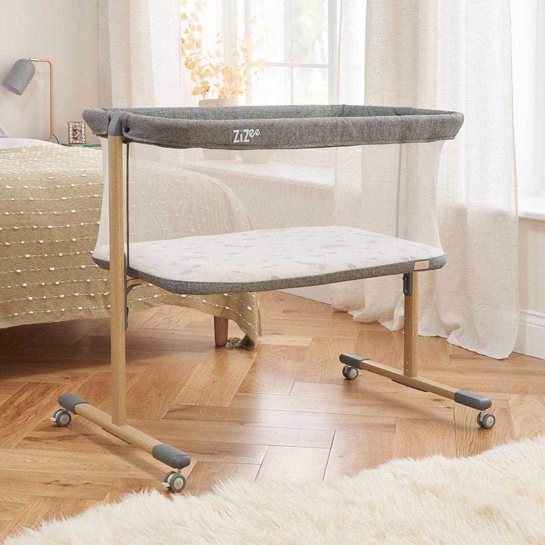  Tutti Bambini ZiZee Essential Crib - Oak/Charcoal、mySite、merchandisen