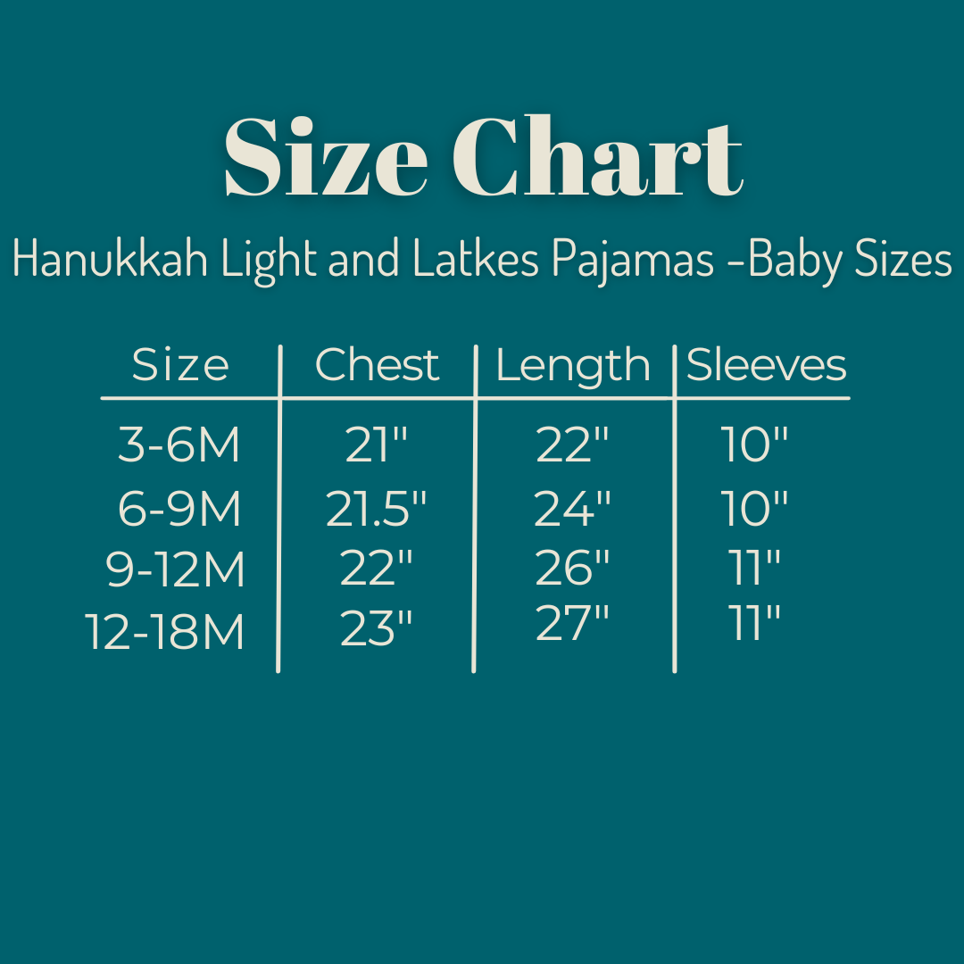 Hanukkah Light and Latkes Pajamas - (Baby Sizes 6M - 18M)、mySite、topwebapps
