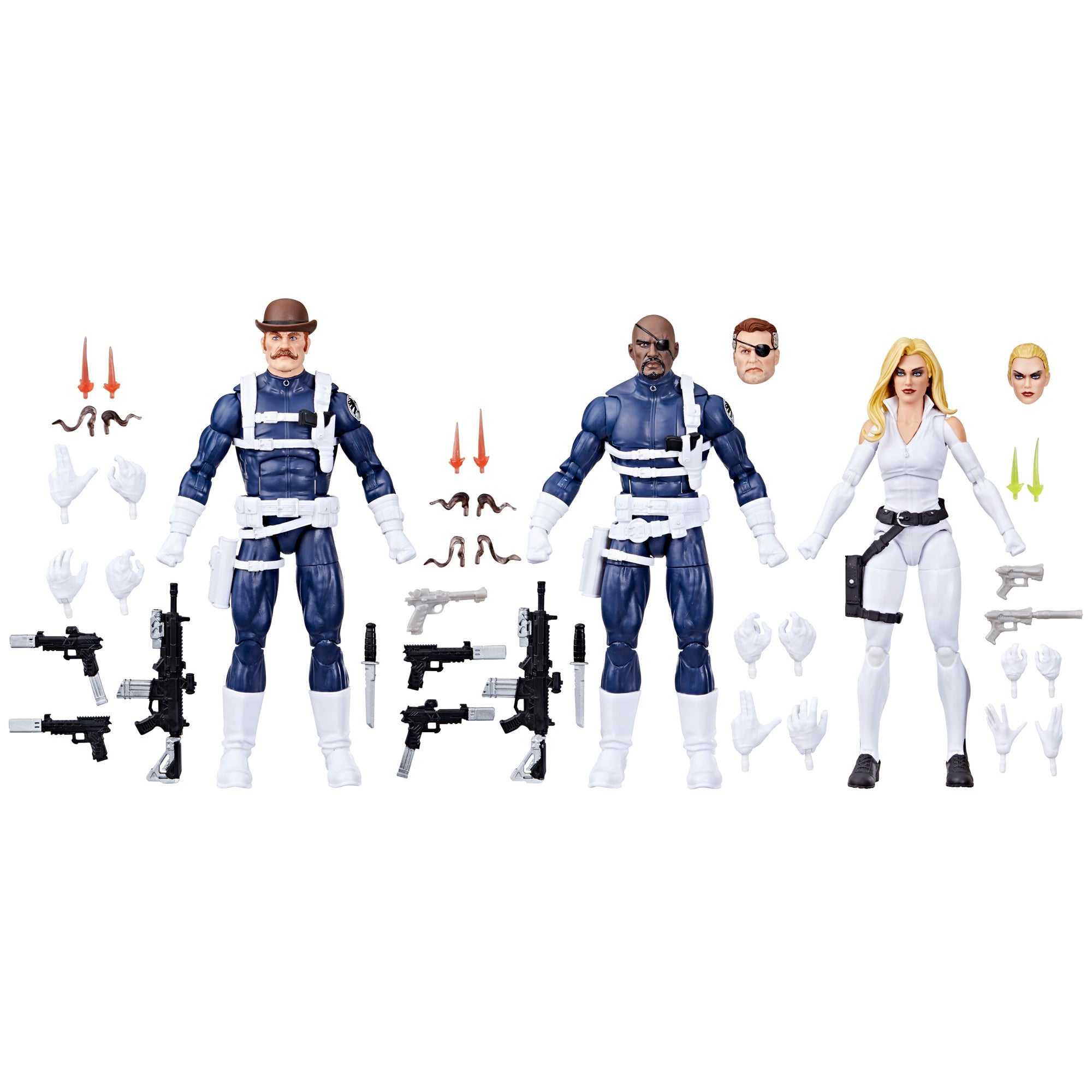 Marvel Legends S.H.I.E.L.D Nick Fury Jr., Sharon Carter, & Dum Dum Dugan 3-Pack、mySite、hgirdovlk
