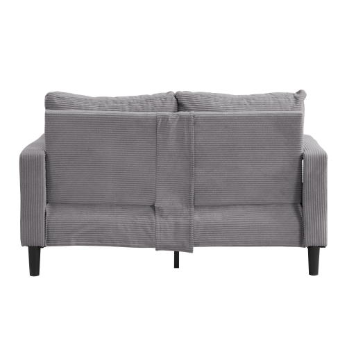 74" High Resilience three seater Sofa, Wooden Frame 3 Seat Sofa, Comfy , Modern Upholstered Sofa, Living Room Bedroom Apartment , Dark gray、、casual