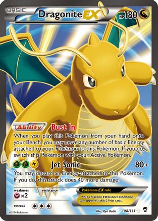Dragonite EX (108/111) XY: Furious Fists、mySite、waistdrama