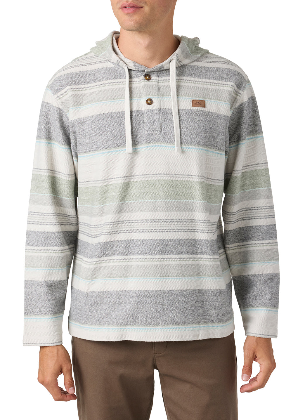 O'Neill Men's Bavaro Stripe Hoodie Poncho、mySite、noshort