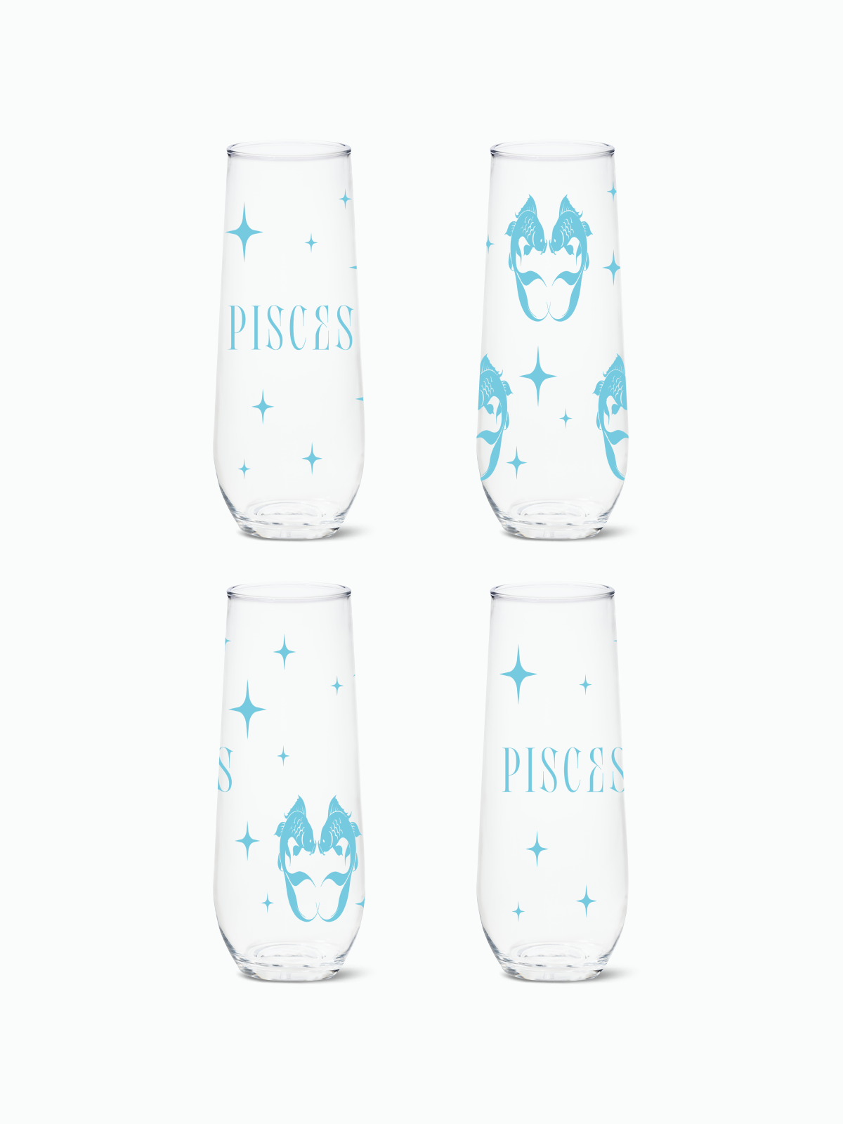 Pisces 2.0 - RESERVE 9oz Stemless Champagne Tritan Copolyester Glass、mySite、camillekostekn